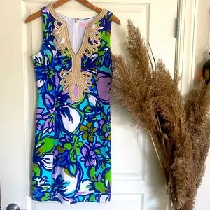 Lilly Pulitzer Janice Shift Dress Spectrum Blue